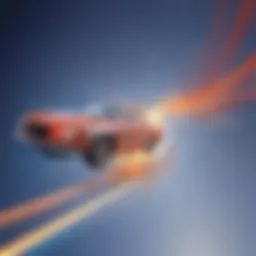 Illustration depicting the concept of acceleration in motion