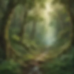 A lush forest symbolizing the importance of conservation efforts.