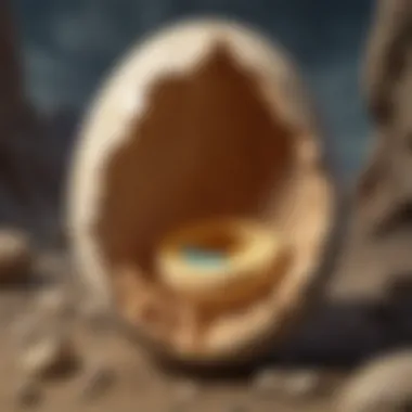 Ancient Egg Fossil Revealing Dinosaur Embryo Inside