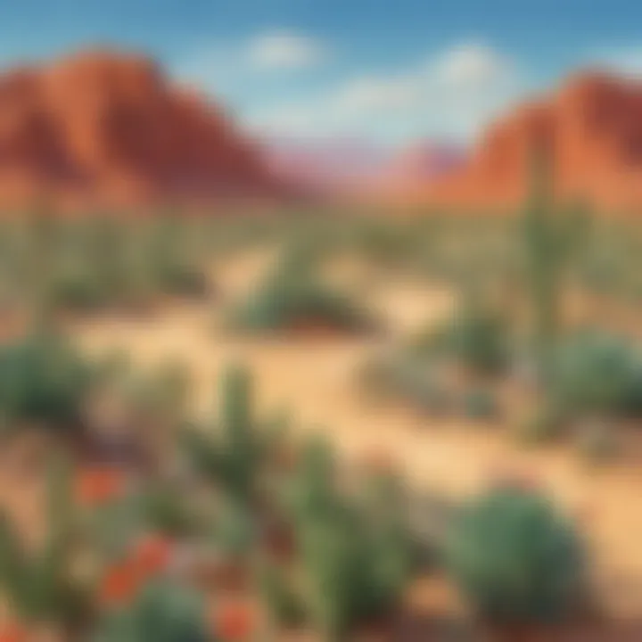 Creating a desert scene with cacti