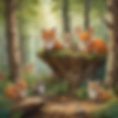 Building a woodland environment with cute animals