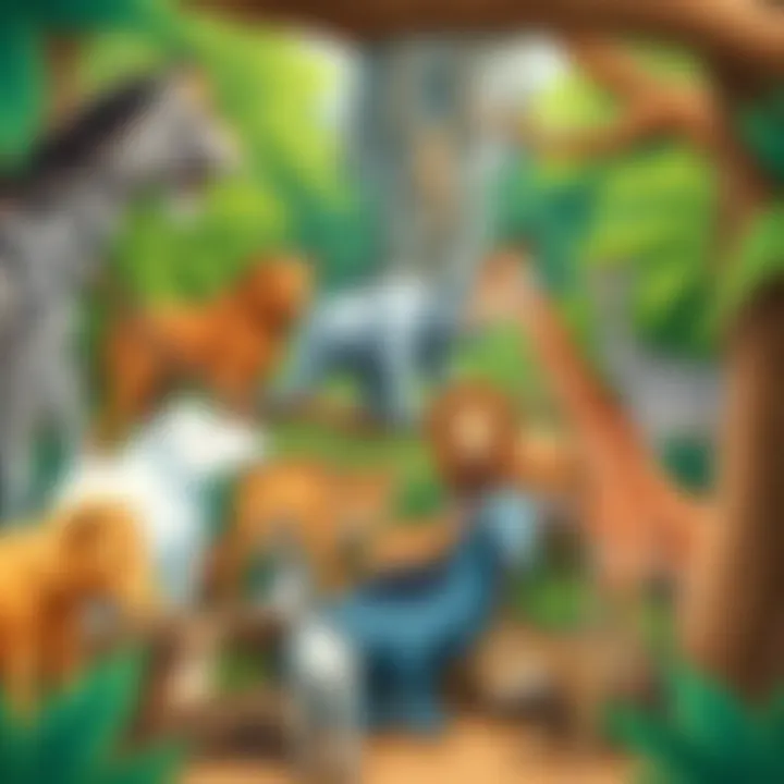 Diversity of Wildlife in Zoos A diverse range of animals in a zoo environment