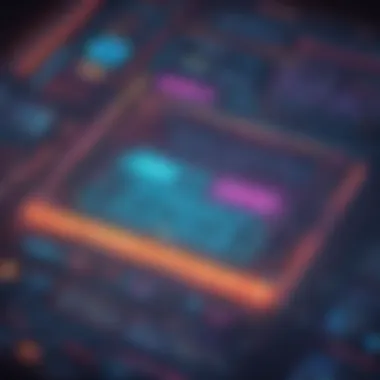 Colorful visuals of a coding game interface