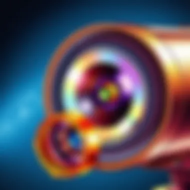 Exploring Telescope Optics and Lenses Detailed view of telescope optics and lenses