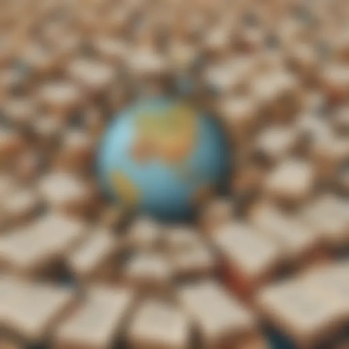 Illustration showcasing the diverse range of resources available on bibliography websites