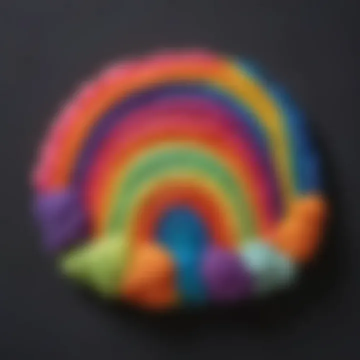 Radiant Playdough Rainbow