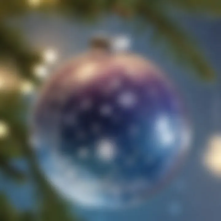 Celestial Dreams Clear Ornament