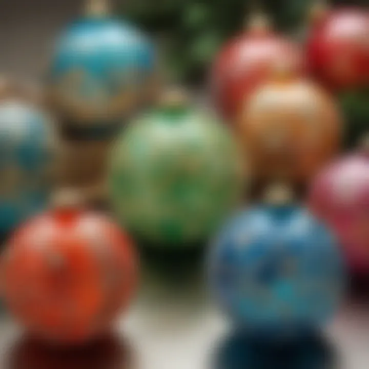 Charming Hand-Painted Glass Ornaments