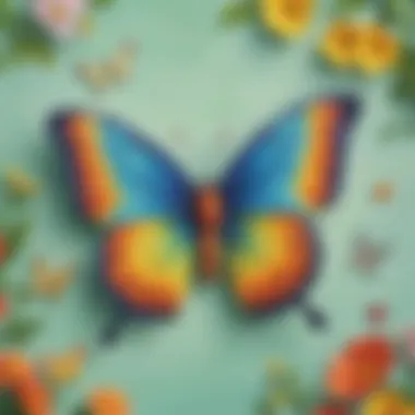 Cheerful Butterfly Art