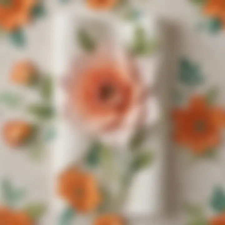 Chic Floral-inspired Paper Towel Folding