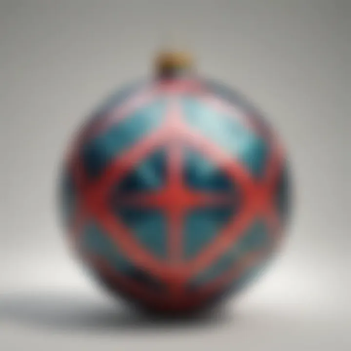 Chic Geometric Christmas Ball Design