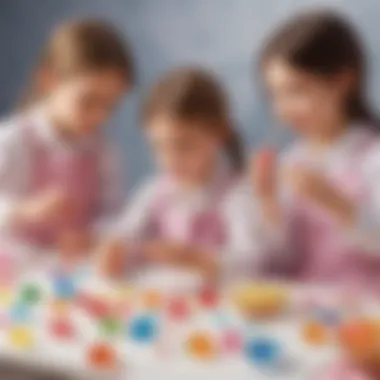 Young Minds Creating Sweet Masterpieces Children engaged in crafting their own crystal candy