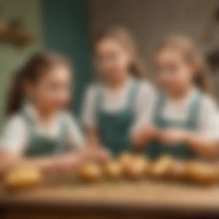 Children Engaged in Potato Power Experiment