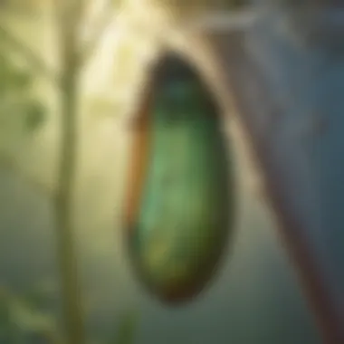 Chrysalis Glistening in Morning Light