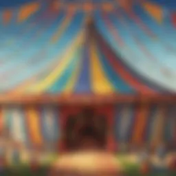 Vibrant Circus Tent Display