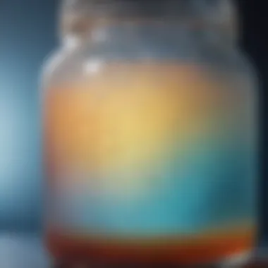 Observation of Condensation Close-up of condensation in the jar