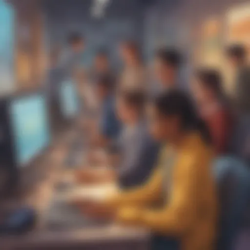 Young learners engaging with coding concepts on Code.org