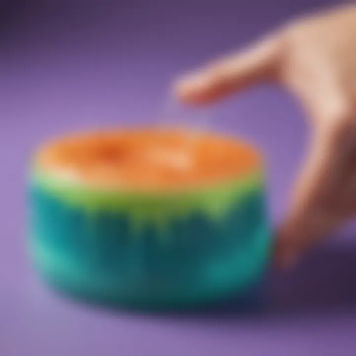 Color-changing slime demonstration