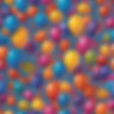 Colorful Balloons in Motion