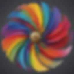 Colorful Spinner in Motion