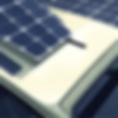 Installing Solar Panels on the Vehicle Close-up of solar panels being installed