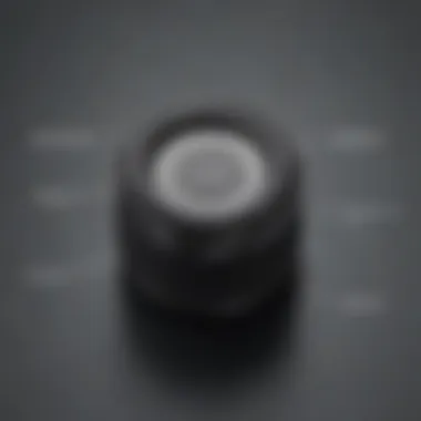 Detailed view of Bluetooth speaker components