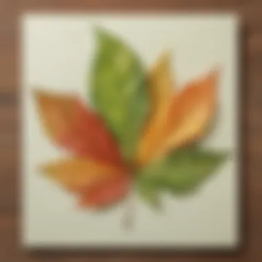 Eco-Friendly Leaf Artwork Nature-Inspired Leaf Painting