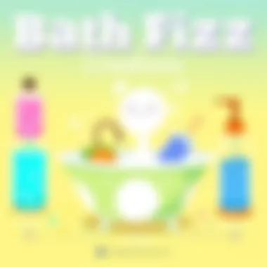 Creative customization of bath fizz with various colors and scents