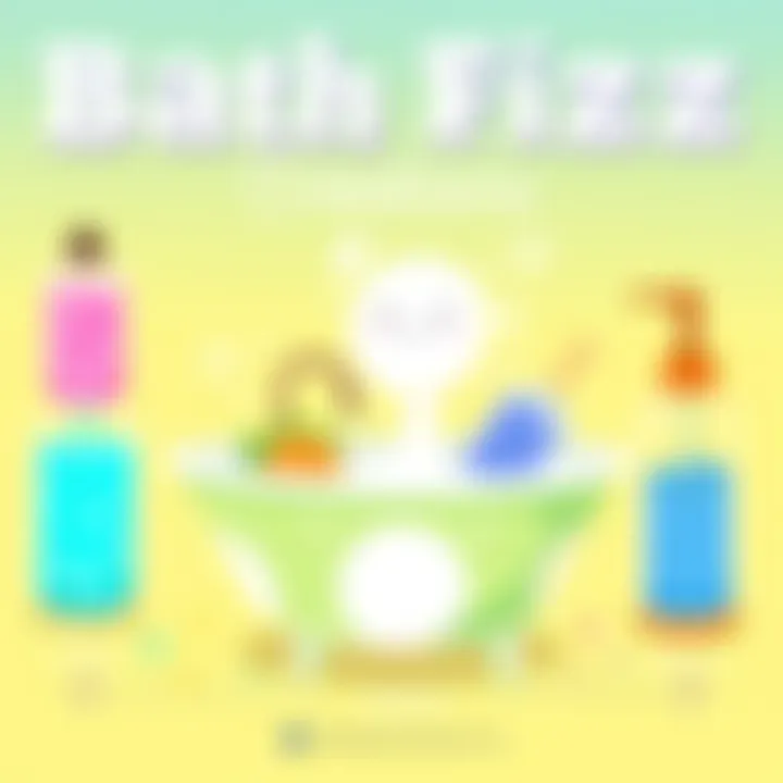 Creative customization of bath fizz with various colors and scents