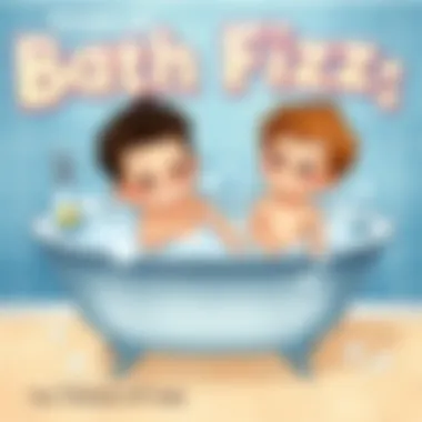 Children enjoying a bath with fizzing water