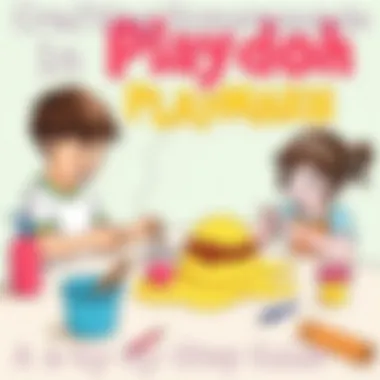 Children engaging in playdoh crafting activities