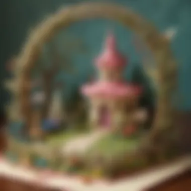 Whimsical fairy-tale themed pop-up card