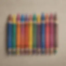 Elegant crayon canvas art