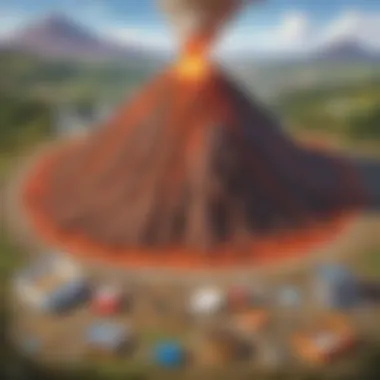 Materials needed for a DIY volcano