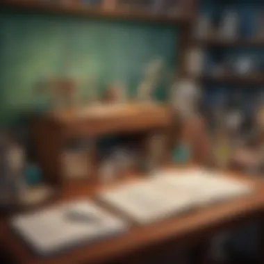 Personalized laboratory-themed desk decorations