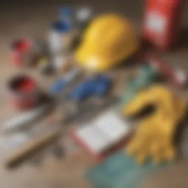 Safety gear and tools for paint making