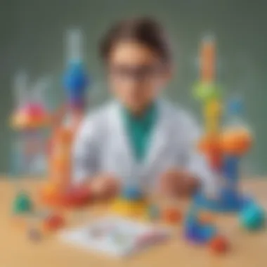 Colorful educational toys showcasing science concepts