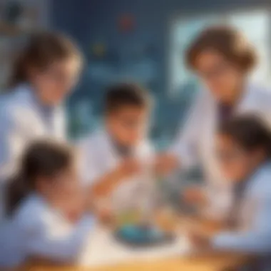 Engaging Science Projects for Young Minds Group of children engaged in a fun science project