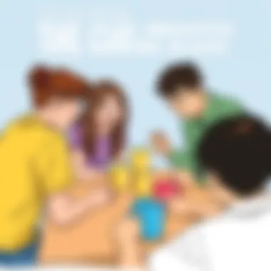 Participants engaged in a problem-solving task