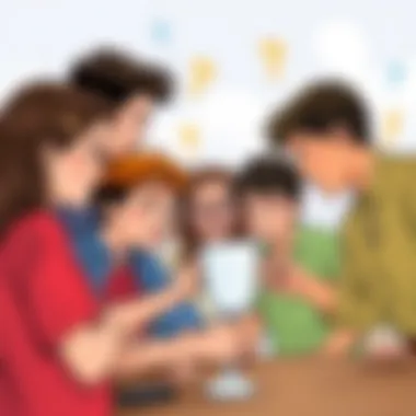 Young individuals strategizing their next move