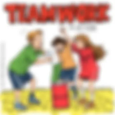 Exciting group activity showcasing teamwork