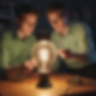 Curiosity Sparking Experiment with Light Bulb Curiosity Sparking Experiment with Light Bulb