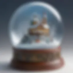 A stunning array of materials for creating a custom snow globe.