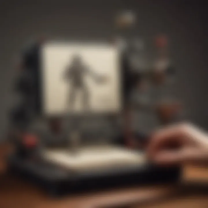 Intricate stop motion setup with meticulous attention to detail