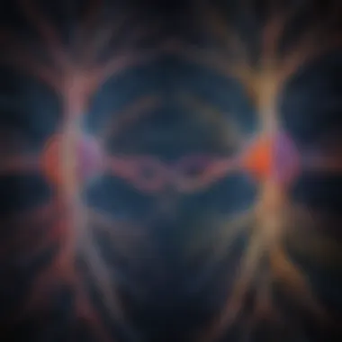 Neural Pathways Representation Illustration showing neural connections