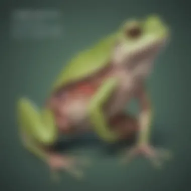 Detailed digital representation of frog anatomy