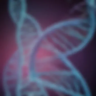 A close-up of DNA strands visualizing genetic data.