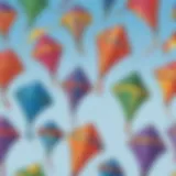 Colorful kite designs