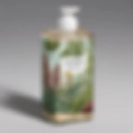 Eco-friendly container with botanical print