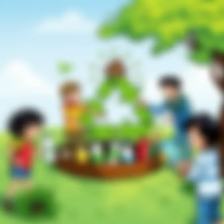 Educational program promoting recycling awareness